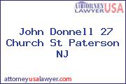 John Donnell 27 Church St Paterson NJ