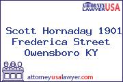 Scott Hornaday 1901 Frederica Street Owensboro KY