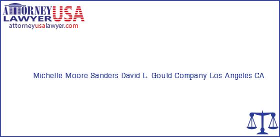Telephone, Address and other contact data of Michelle Moore Sanders, Los Angeles, CA, USA