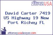 David Carter 7419 US Highway 19 New Port Richey FL