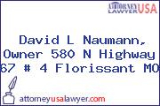 David L Naumann, Owner 580 N Highway 67 # 4 Florissant MO