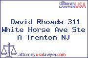 David Rhoads 311 White Horse Ave Ste A Trenton NJ
