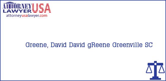 Telephone, Address and other contact data of Greene, David, Greenville, SC, USA