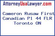 Cameron Rusaw First Canadian Pl 44 FLR Toronto ON