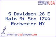 S Davidson 28 E Main St Ste 1700 Rochester NY