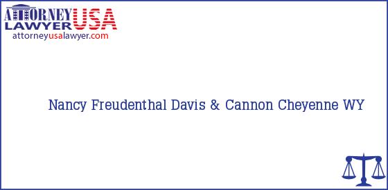 Telephone, Address and other contact data of Nancy Freudenthal, Cheyenne, WY, USA