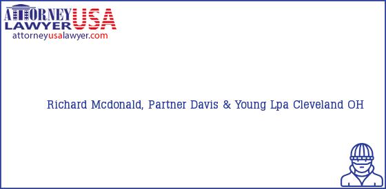 Telephone, Address and other contact data of Richard Mcdonald, Partner, Cleveland, OH, USA