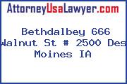 Bethdalbey 666 Walnut St # 2500 Des Moines IA