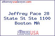 Jeffrey Pace 28 State St Ste 1100 Boston MA