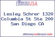 Lesley Schrer 1320 Columbia St Ste 200 San Diego CA