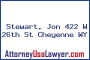 Stewart, Jon 422 W 26th St Cheyenne WY