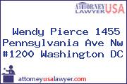 Wendy Pierce 1455 Pennsylvania Ave Nw #1200 Washington DC