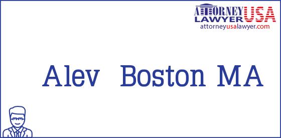 Telephone, Address and other contact data of Alev, Boston, MA, USA