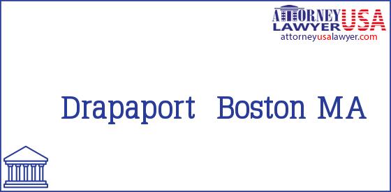 Telephone, Address and other contact data of Drapaport, Boston, MA, USA