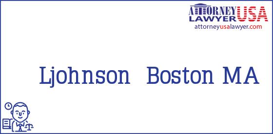 Telephone, Address and other contact data of Ljohnson, Boston, MA, USA