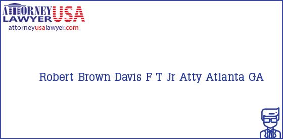 Telephone, Address and other contact data of Robert Brown, Atlanta, GA, USA