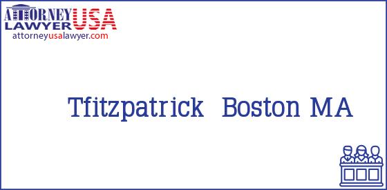 Telephone, Address and other contact data of Tfitzpatrick, Boston, MA, USA