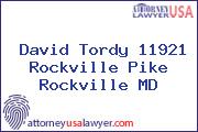 David Tordy 11921 Rockville Pike Rockville MD