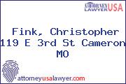 Fink, Christopher 119 E 3rd St Cameron MO