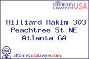 Hilliard Hakim 303 Peachtree St NE Atlanta GA