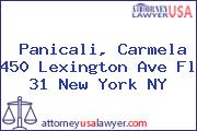 Panicali, Carmela 450 Lexington Ave Fl 31 New York NY