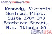 Kennedy, Victoria SunTrust Plaza, Suite 3700 303 Peachtree Street, N.E. Atlanta GA