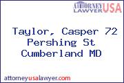 Taylor, Casper 72 Pershing St Cumberland MD