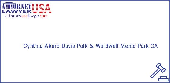 Telephone, Address and other contact data of Cynthia Akard, Menlo Park, CA, USA