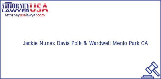Telephone, Address and other contact data of Jackie Nunez, Menlo Park, CA, USA