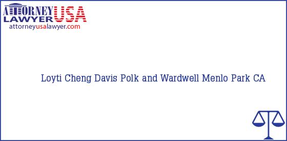 Telephone, Address and other contact data of Loyti Cheng, Menlo Park, CA, USA