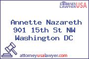 Annette Nazareth 901 15th St NW Washington DC