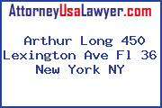 Arthur Long 450 Lexington Ave Fl 36 New York NY