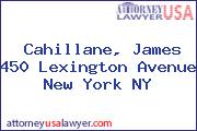 Cahillane, James 450 Lexington Avenue New York NY