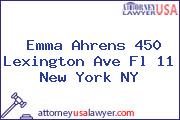Emma Ahrens 450 Lexington Ave Fl 11 New York NY