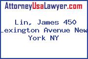 Lin, James 450 Lexington Avenue New York NY