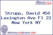 Strupp, David 450 Lexington Ave Fl 22 New York NY
