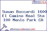 Susan Boccardi 1600 El Camino Real Ste 100 Menlo Park CA