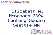 Elizabeth A. Mcnamara 2600 Century Square Seattle WA