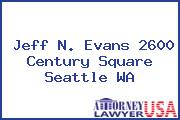 Jeff N. Evans 2600 Century Square Seattle WA