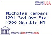 Nicholas Kampars 1201 3rd Ave Ste 2200 Seattle WA