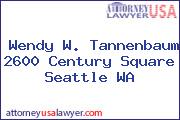 Wendy W. Tannenbaum 2600 Century Square Seattle WA