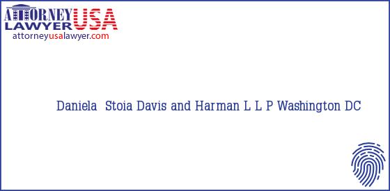 Telephone, Address and other contact data of Daniela  Stoia, Washington, DC, USA