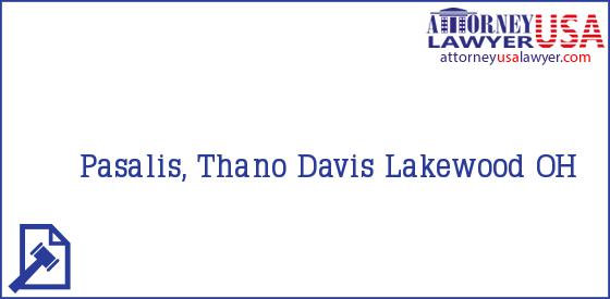 Telephone, Address and other contact data of Pasalis, Thano, Lakewood, OH, USA
