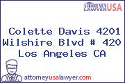 Colette Davis 4201 Wilshire Blvd # 420 Los Angeles CA