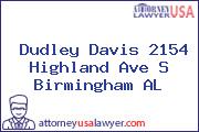 Dudley Davis 2154 Highland Ave S Birmingham AL