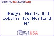 Hedge  Music 921 Coburn Ave Worland WY