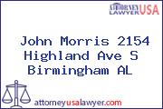 John Morris 2154 Highland Ave S Birmingham AL