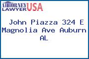John Piazza 324 E Magnolia Ave Auburn AL