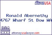 Ronald Abernethy 4767 Wharf St Bow WA