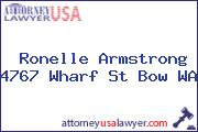 Ronelle Armstrong 4767 Wharf St Bow WA